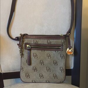 Dooney & Bourke Brown and Tan Crossbody Bag